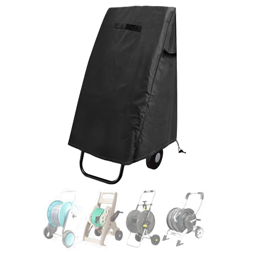 GEHENG Garden Hose Reel Cover, 420D Oxford Polyester Coated Tarp, 100% Waterproof, All Weather Use, for:Klz,Suncast,OB and More,Black.25.9