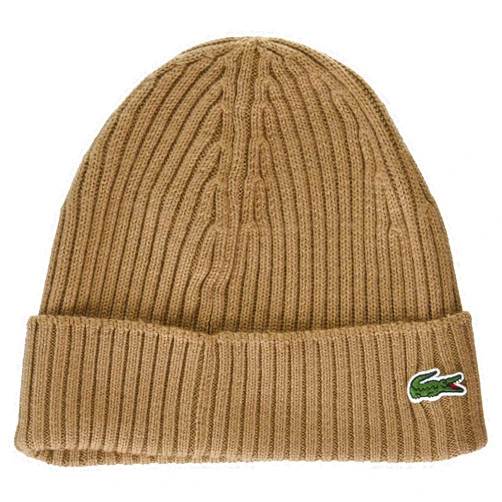 Lacoste Men's Ribbed Wool Beanie
