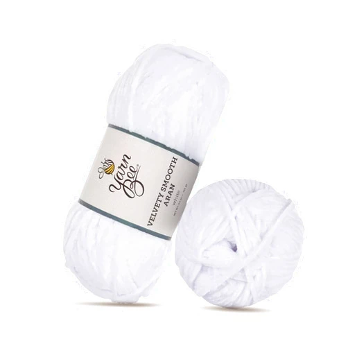 Hobby Lobby Yarn Bee 4 - Medium Yarn for Crocheting & Knitting – Soft Yarn Skein – 161 Yards of Polyester Yarn for Crocheting Blankets, Hats, & More – Craft Supplies for Handcrafting, White