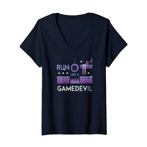 Twisted City - Game Designer Gifts Womens Game Developer Gifts Run Like A Gamedevil Funny Dev #2 V-Neck T-Shirt
