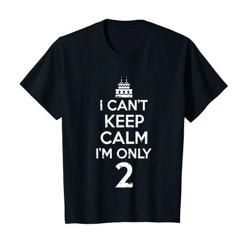 BoredKoalas 2nd Birthday Shirts Boys Girls Gifts Kids Cant Keep Calm Only 2 Funny Second 2nd Birthday Party Gift T-Shirt