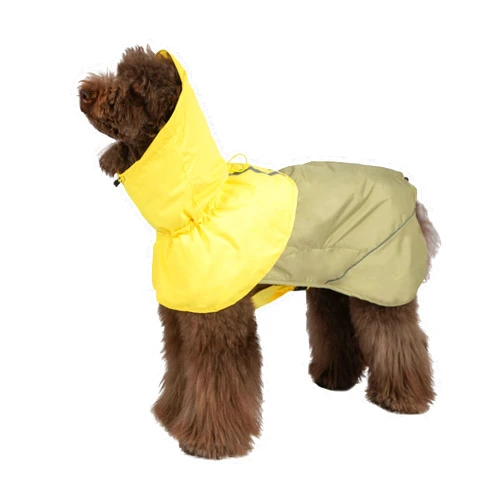 Petridge Dog Raincoat Rain Jacket Outdoor Poncho Waterproof Windproof Coat for Small Medium Large Dogs L