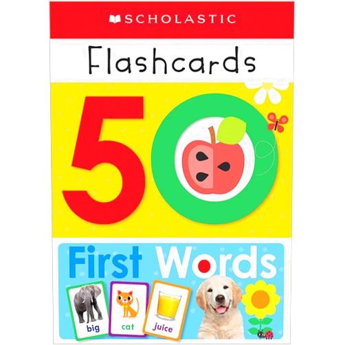Scholastic 50 First Words Flashcards: Scholastic Early Learners (Flashcards)