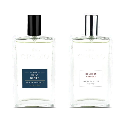 Cremo Blue Cedar & Cypress Cologne Spray, A Woodsy Scent with Notes of Lemon Leaf, Cypress and Cedar, 3.4 Fl Oz & Bourbon & Oak Cologne Spray, A Sophisticated Blend of Distiller’s Spice