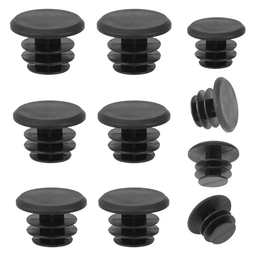 Mozeat Lens 10Pieces Handlebar Bar End Plugs Black Plastic Bike Handlebar Bar End Caps, Bike Cable End Caps Handlebar End Caps Bike Handlebar Plugs for Road Mountain Bike, Most Bicycle Grip Bar End Plugs