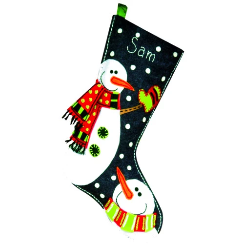 Dimensions Felt Applique, Snowmen Stocking