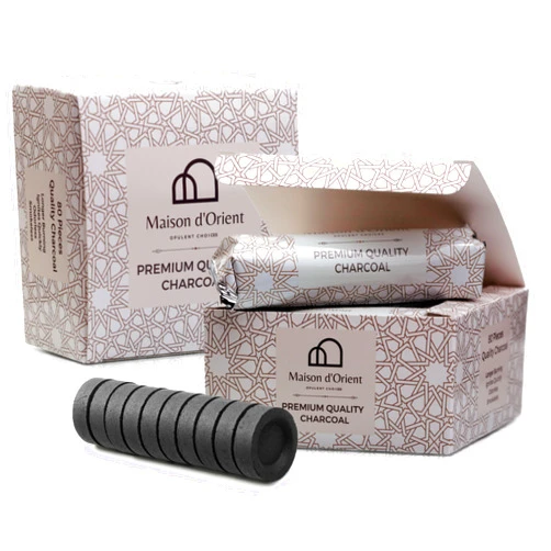 Maison d'Orient Charcoal Briquettes for Incense (Bakhoor Charcoal). Bamboo Charcoal for Bakhoor Incense, Frankincense and Resin Incense Burner. Small Charcoal Tablets for Incense (Carbón de Incienso) Bakhoor Burner