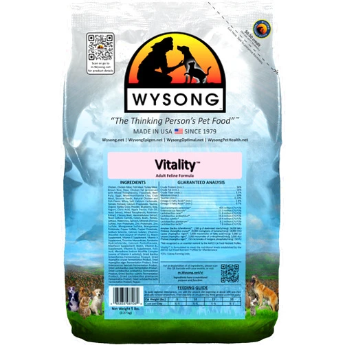 Wysong Vitality Adult Feline Formula Dry Diet Cat Food - 5 Pound Bag
