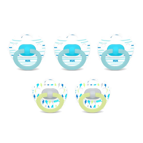 NUK Orthodontic Pacifiers, 6-18 Months, 5-Pack