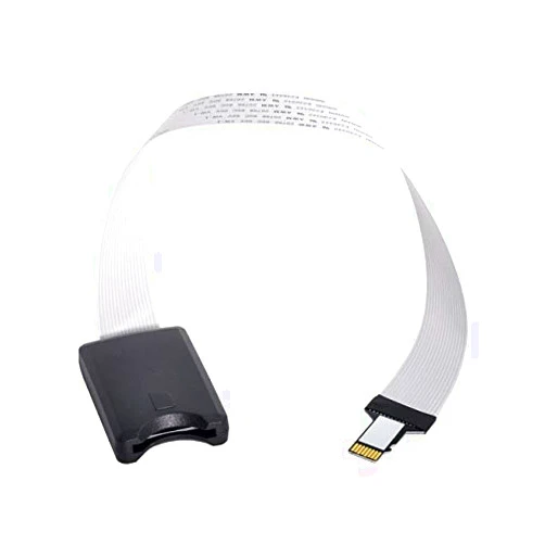 Chenyang cablecc Micro-SD TF Memory Card Kit Male to SD Female Extension Soft Flat FPC Cable Extender 25cm