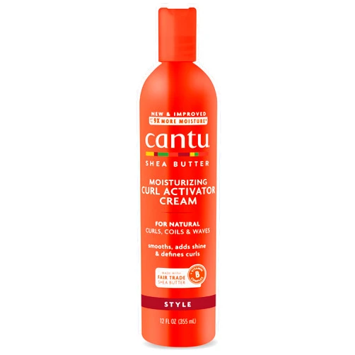 Cantu Moisturizing Curl Activator Cream with Shea Butter for Natural Hair, 12 fl oz