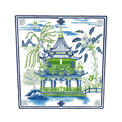 Trademark Fine Art Pagoda Visit I by Melissa Wang, 18x18