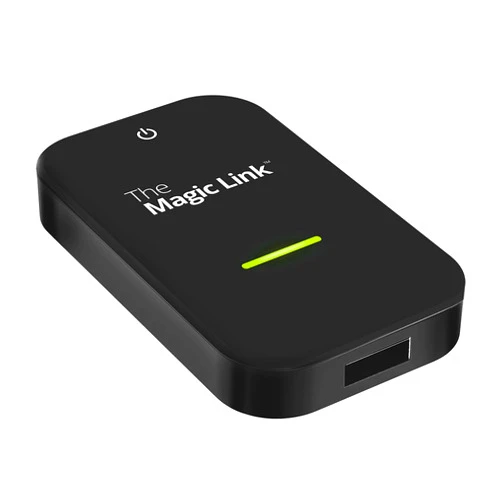 The Magic Brand The Magic Link, The Original Wireless CarPlay Adapter, Wired to Wireless Carplay Dongle for Wireless Control, Designed in San Diego, California and Made for Cars Driven in The USA. (iPhone, Black)