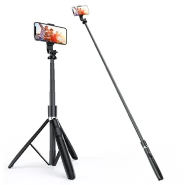 ATUMTEK 59’’ Selfie Stick Tripod, Sturdy Phone Tripod Stand with Wireless Remote for TikTok, Facetime, Zooming, Compatible with iPhone 13 Pro Max/12, Samsung Galaxy S21/Note 20, Google, Huawei etc