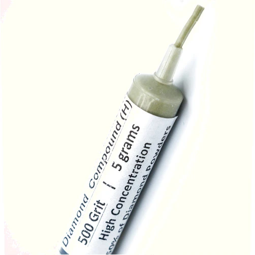 TechDiamondTools Diamond Lapping Paste Polishing Compound 500 Grit 36-54 Microns Lapidary Paste for Rock Glass Metal Jewelry Resin Marble with High Concentration Diamond Powder USA Made