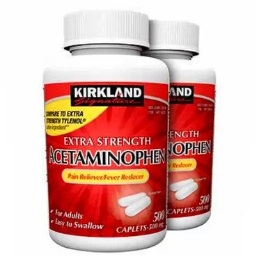 Kirkland Signature Extra Strength Acetaminophen 500MG Caplets (1000 Count)