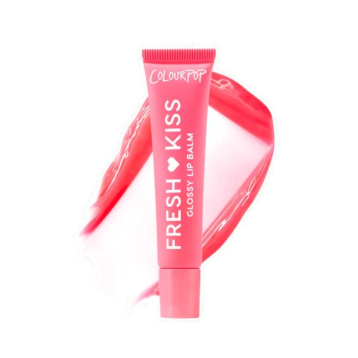 ColourPop Fresh Kiss Glossy Lip Balm - Hydrating Lip Care Enriched with Peptides, Hyaluronic Acid, Shea Butter & Vitamin E for an Ultra-Cushiony Formula - Watermelon Sugar (0.49 oz)