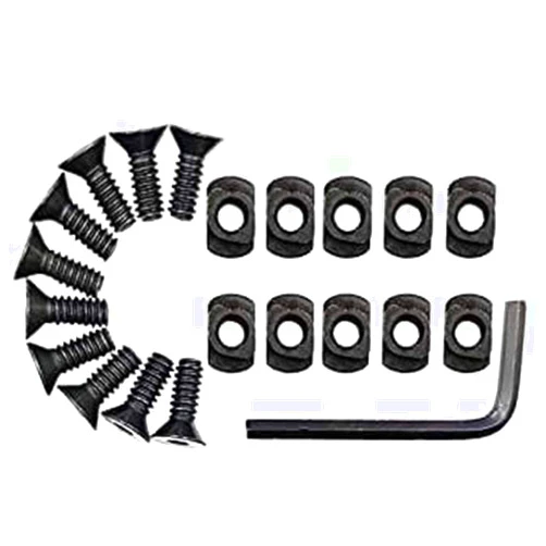 GOTICAL M-Lok Replacement Screws mlok Rail T Nut Replacement 8 Screws Set of Screws