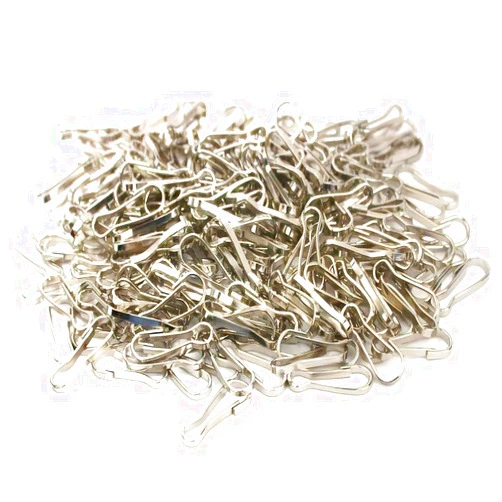 AKIRO 200Pcs Durable Metal Lanyard Hook DIY Jewelry Basics Lanyard Hook Lanyard Zipper Pull Id Card