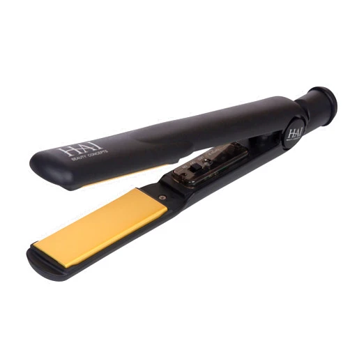 HAI Beauty Concepts Convertible Flat Iron for Women, Professional Ceramic Fast Heating Hair Flat Iron with 5 Temperature Levels - Best Hair Straightener for All Hair Types - Gold