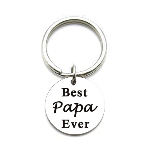 XYBAGS Father's Day Christmas Birthday Gift for Father Dad Keychain, Best Papa Gifts Idea from Daughter Son Kids, Best Papa Ever