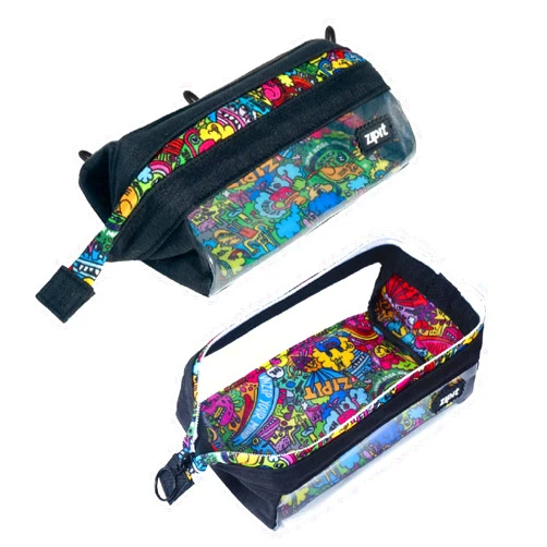 ZIPIT Clear Lenny Pencil Case | Large Capacity Pencil Pouch | Pencil Bag for School, College and Office