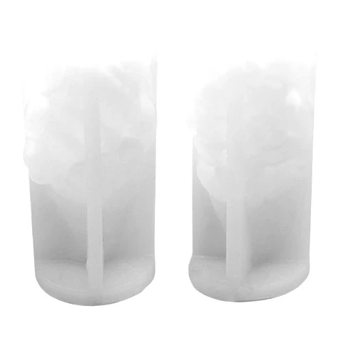 KYEQATY 2PCS Christmas Gnome Silicone Molds for Candles Cute 3D Faceless Santa Silicone Candle Molds Funny DIY Christmas Candle Molds for Home Indoor Xmas Party Decoration Women Gifts.