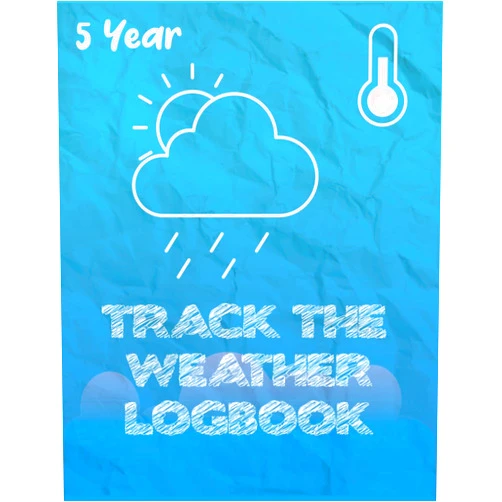 Kechroud adel track the weather logbook: book report journal, 5 year weather watchers log book and watching journal