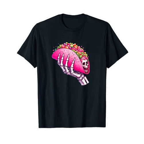 Skeleton hand Taco for Halloween party Skeleton hand holding Taco for cinco de mayo & Halloween T-Shirt