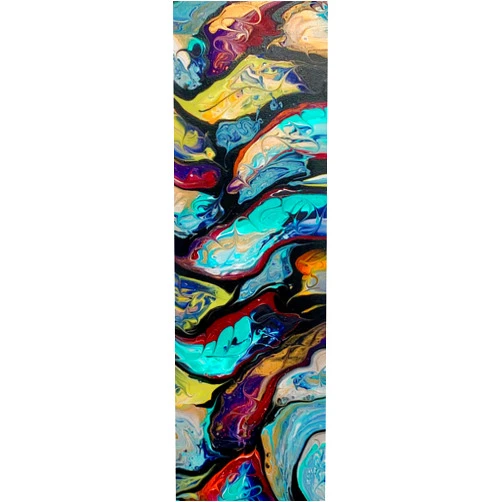 ByHandMade Beach Kites Acrylic Pour Painting