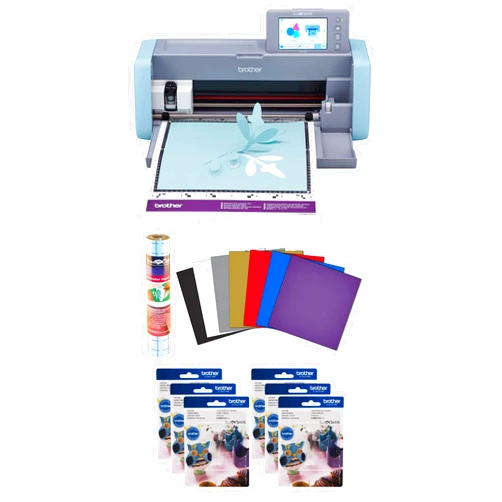 Brother DIY Cutting Machine ScanNCut SDX125e, Complete Vinyl Bundle