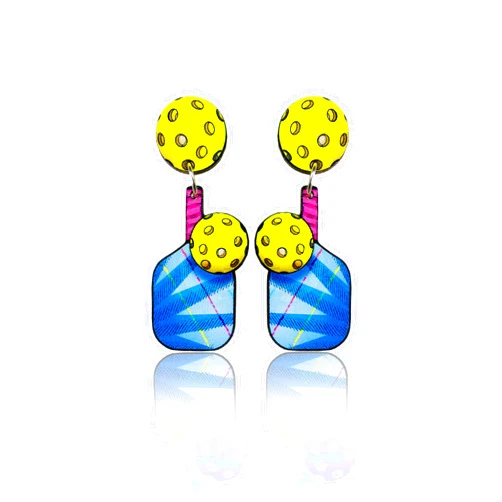 PeachyApricot Pickleball Dangle Earrings Drop Hypoallergenic Jewelry Accessories Gifts