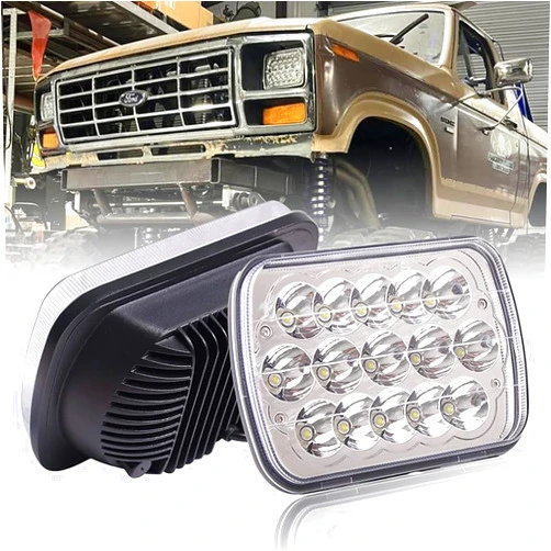BLIAUTO 5x7 H6054 Led Headlights DOT Approved 7x6 Headlight 45W Hi/Low Sealed Beam 6054 H5054 H6014 H6054LL H6052 Rectangle Headlamp for Jeep XJ YJ MJ Ford E250 Chevy S10 Van Truck