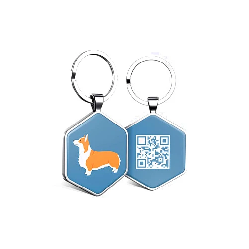 KEKID Dog Tags Personalized for Pets Custom Dog Tags Dog Name Tag QR Code Pet Tags Engraved Pet ID Tags Personalized Anti-Lost Pet Page Modifiable Exclusive | Specially for Pembroke Welsh Corgi