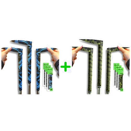 ALIEN PROS 6 Pack Blue Waves & Black Clouds Mix Golf Grip Wrapping Tapes - ReGrip in 1 Minute