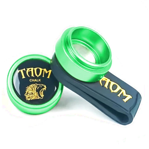 Banly TAOM Round Shaped Pool Chalk Holder, Portable Pool Chalk Cubes, Magnetic Mini Chalk Holder Pool Billiards, Pool Cue Chalk Case Container Box for Billiard Cue Tip Tool Pool Table Snooker Accessories
