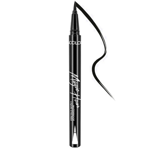 Kleancolor Magic Hour Waterproof Black Eyeliner Pen | Felt-Tip | Long-Lasting (1, Black)