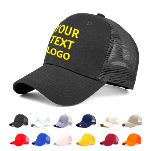 Reuhen Custom Baseball Cap with Embroidery Text Logo and Print Photo,Image, Personalized Adjustable Summer Sun Hat Unisex