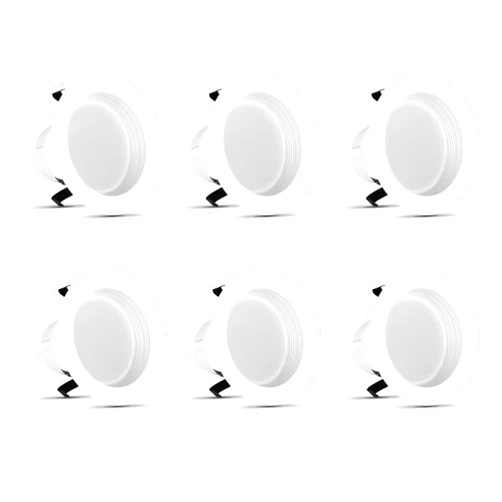 Feit Electric 4 inch LED Recessed Downlight - Baffle Trim - Standard E26 Adapter - 5000K Daylight - Dimmable- 50W Equivalent - 45 Year Life - 540 Lumen, 6-Pack, LEDR4B/950CA/MP/6