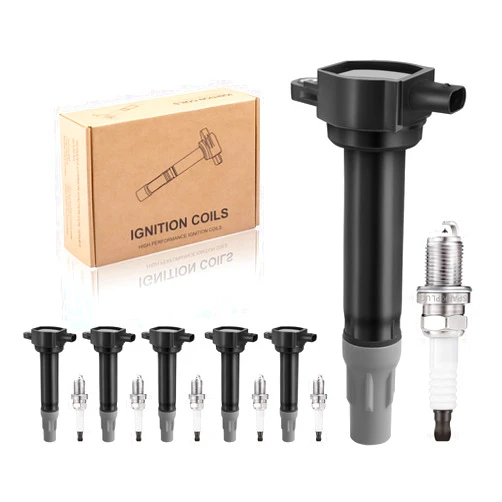 TXROMTZ Ignition Coil Packs and 7781 Spark Plugs Set Of 6 Compatible with Volkswagen Dodge Chrysler Avenger Challenger Charger Journey 300 Sebring Pacifica Town & Country Routan, 3.5L 4.0L V6 UF502