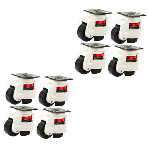 Healeved 8 Pcs Universal Foma Casters Workbench Casters 4 Caster Wheels Leveling Casters Castors Locking Casters Heavy Duty Wheels Wheel Casters Rolling Workbench Casters for Furniture Legs