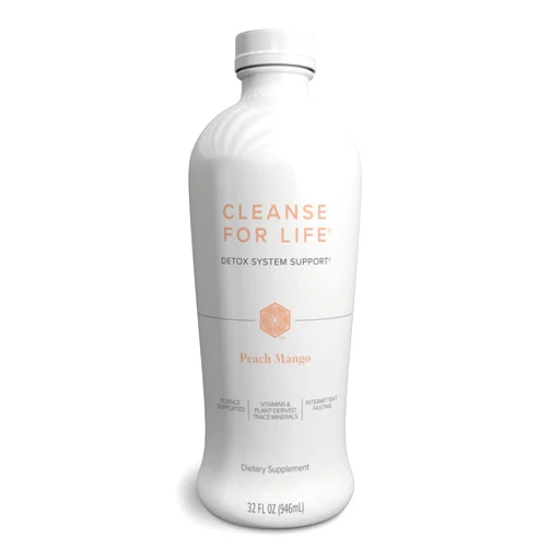Isagenix Cleanse for Life - Detox System Support with Vitamins & Minerals - Support Healthy Metabolism with Antioxidant Supplement - Gluten & Soy Free Cleanse Drink - Peach Mango, 32 Oz