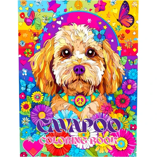 By Aarni Pesola (Author) Cavapoo Dog Coloring Book: A Stress Relieving Gift with Cavalier King Charles Spaniel & Poodle Mixes: Perfect for Lovers of Cavadoodles and Teddy Bear Dogs