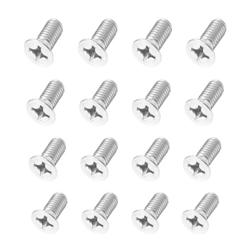 SOMUCH 16PCS Car Brake Disc Rotor Screws, 93600-06014-0H Stainless Steel Retaining Screws for Front and Rear Rotors, Automotive Replacement Hardware Kit