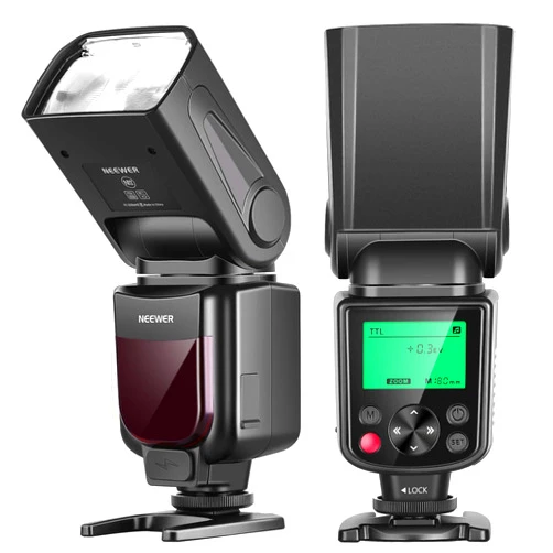 NEEWER 750II TTL Camera Flash Speedlite with LCD Screen, Compatible with Nikon D4 D5 D60 D90 D100 D200 D300S D300 D500 D610 D700 D750 D800 D810 D850 D3400 D3500 D5200 D5300 D7000 D7100 D7200 D7500