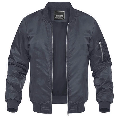 MAGNIVIT Men's Lightweight Bomber Jacket Windbreaker Casual Fall Spring Outdoor Coat