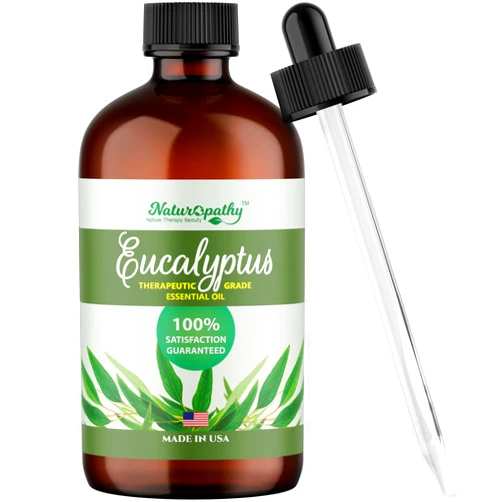 NATUROPATHY NATURE. THERAPY. BEAUTY Naturopathy Eucalyptus Essential Oil, Therapeutic Grade, Premium Quality Perfect for Aromatherapy (4 fl oz)