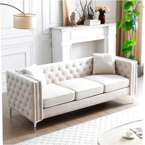 Fulocseny Luxury Velvet Sofa for Living Room 82