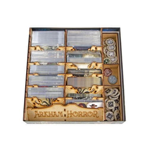 TowerRex Board Game Organizer for Arkham Horror LCG Revised, Arkham Horror LCG Revised Insert, Arkham Horror LCG Revised Upgrade Accessories