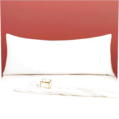 LCBD Body Cooling Pillow Case Cover - Rayon Made from Bamboo, Soft White Full Long Pillow Case for Hot Sleepers and Night Sweats, 20x54 inches Cool Silky Body Pillowcase with Envelope Closure 1 Pack